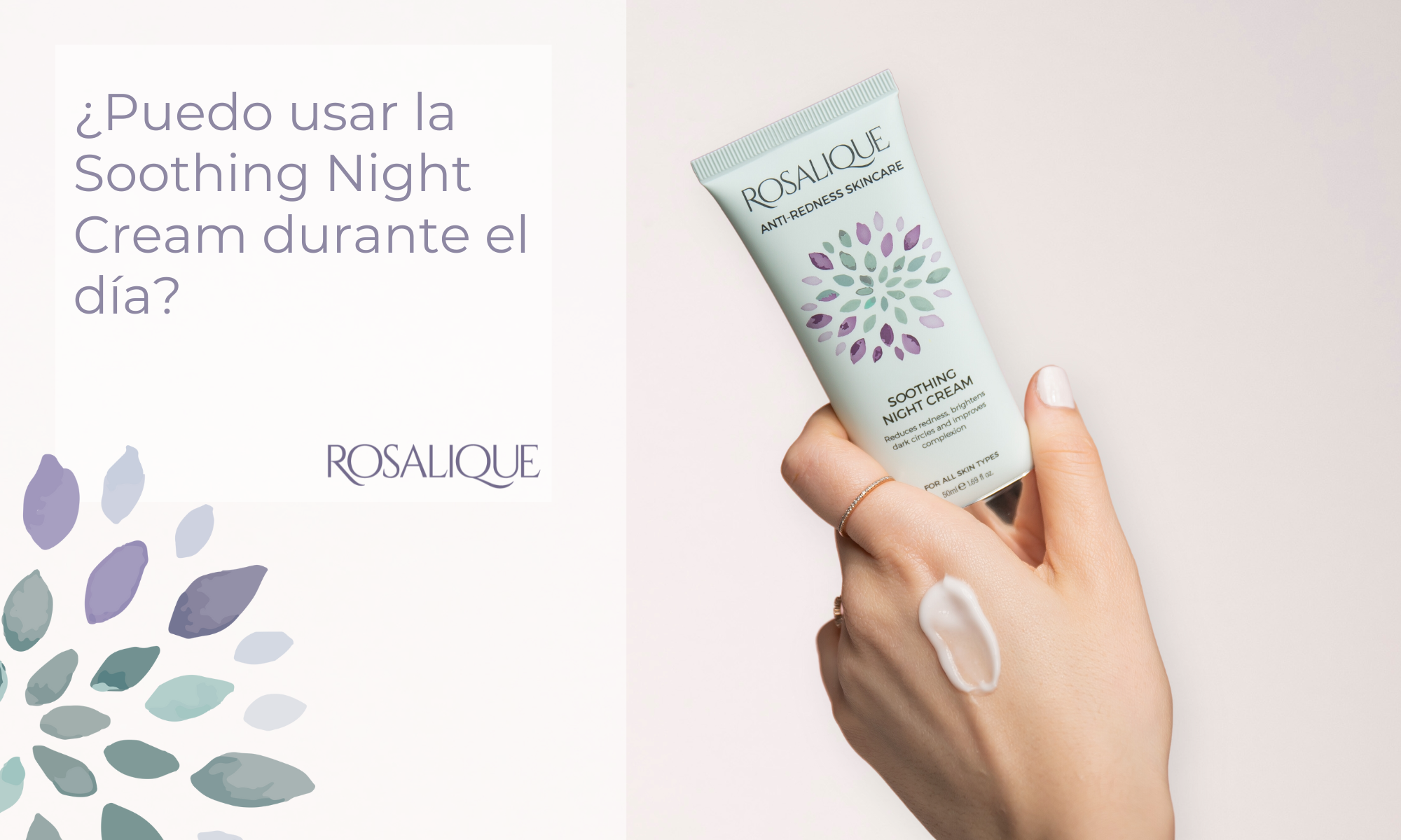 ¿Puedo usar la Soothing Night Cream durante el día?