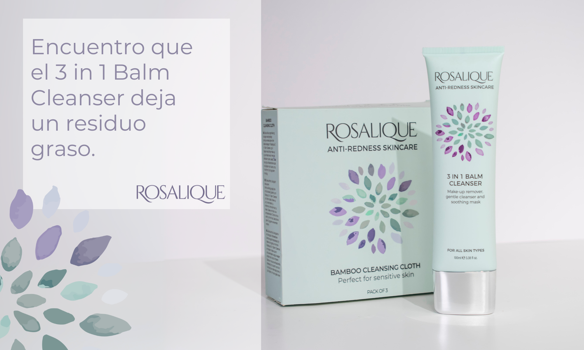 Encuentro que el 3 in 1 Balm Cleanser deja un residuo graso.