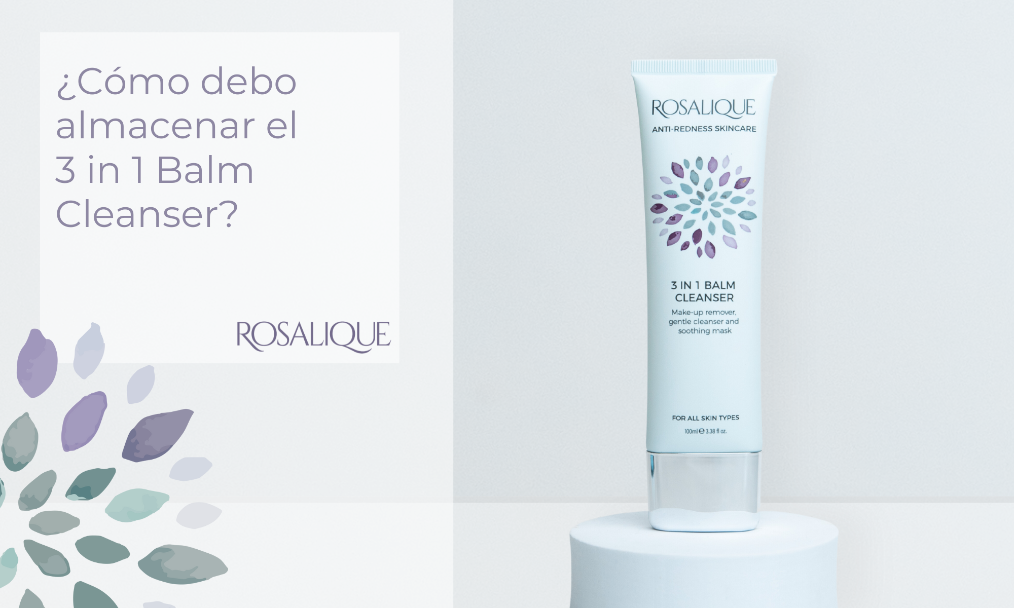 ¿Cómo debo almacenar el 3 in 1 Balm Cleanser?