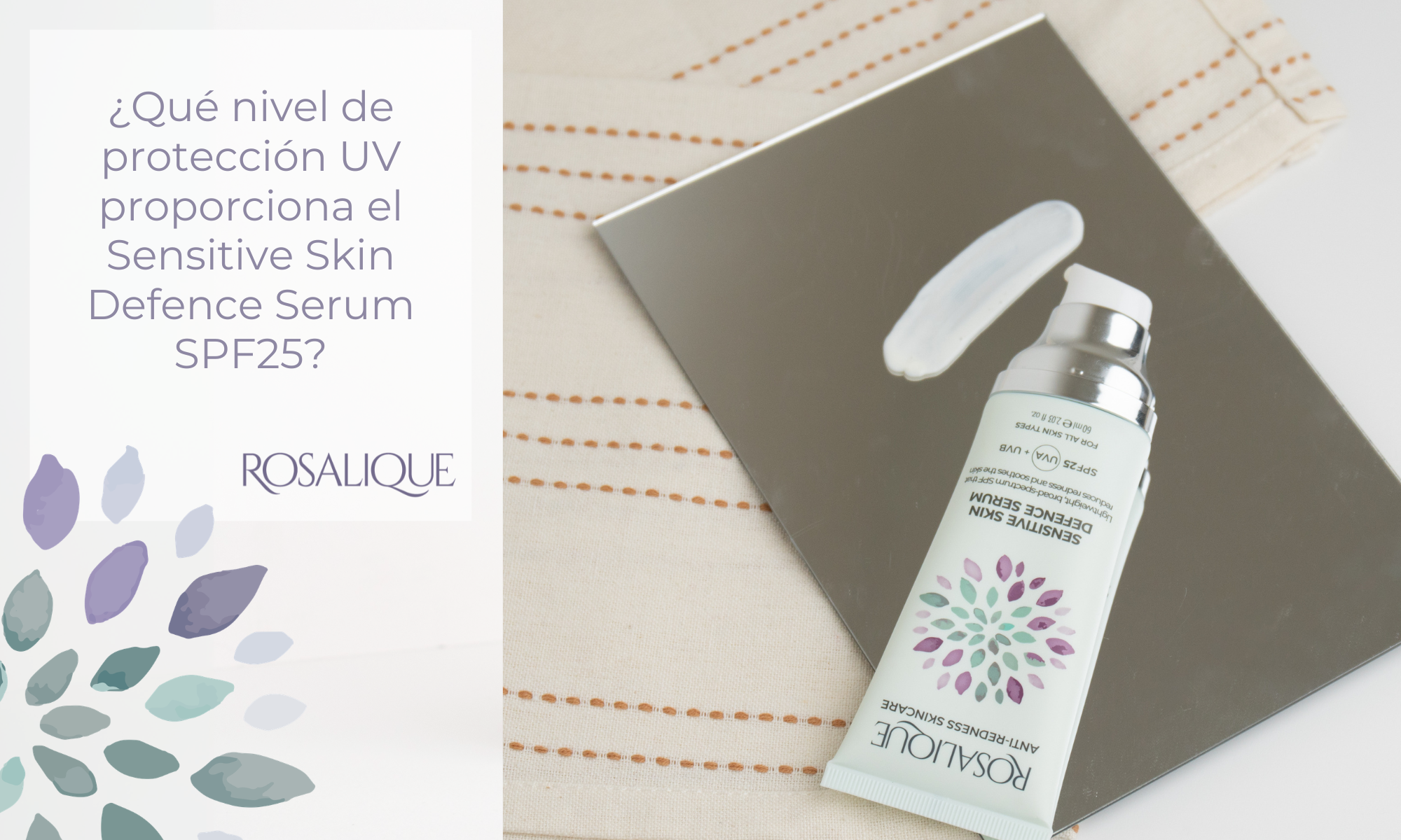 ¿Qué nivel de protección UV proporciona el Sensitive Skin Defence Serum SPF25?