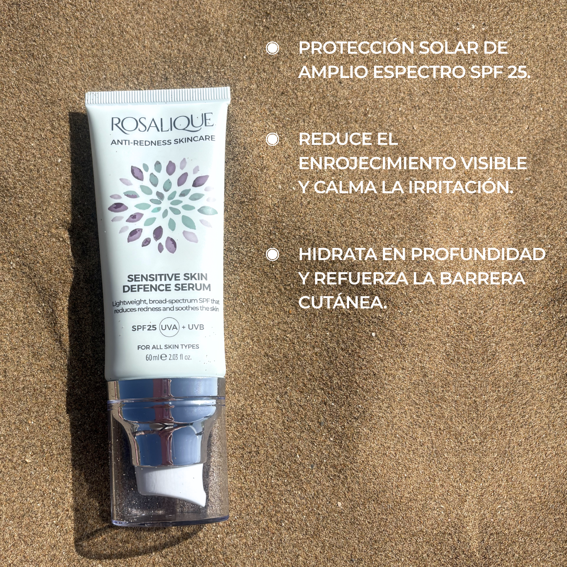 Rosalique Sensitive Skin Defence Serum SPF25