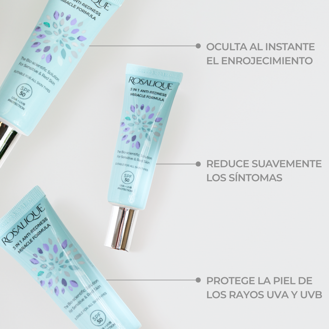 Rosalique 3 in 1 Anti-Redness Miracle Formula SPF50
