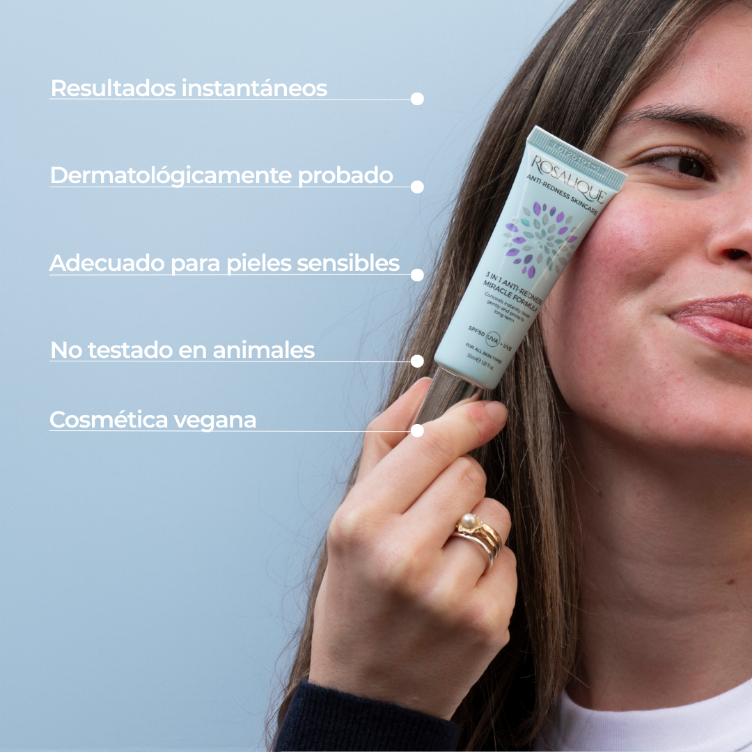 Rosalique 3 in 1 Anti-Redness Miracle Formula SPF50