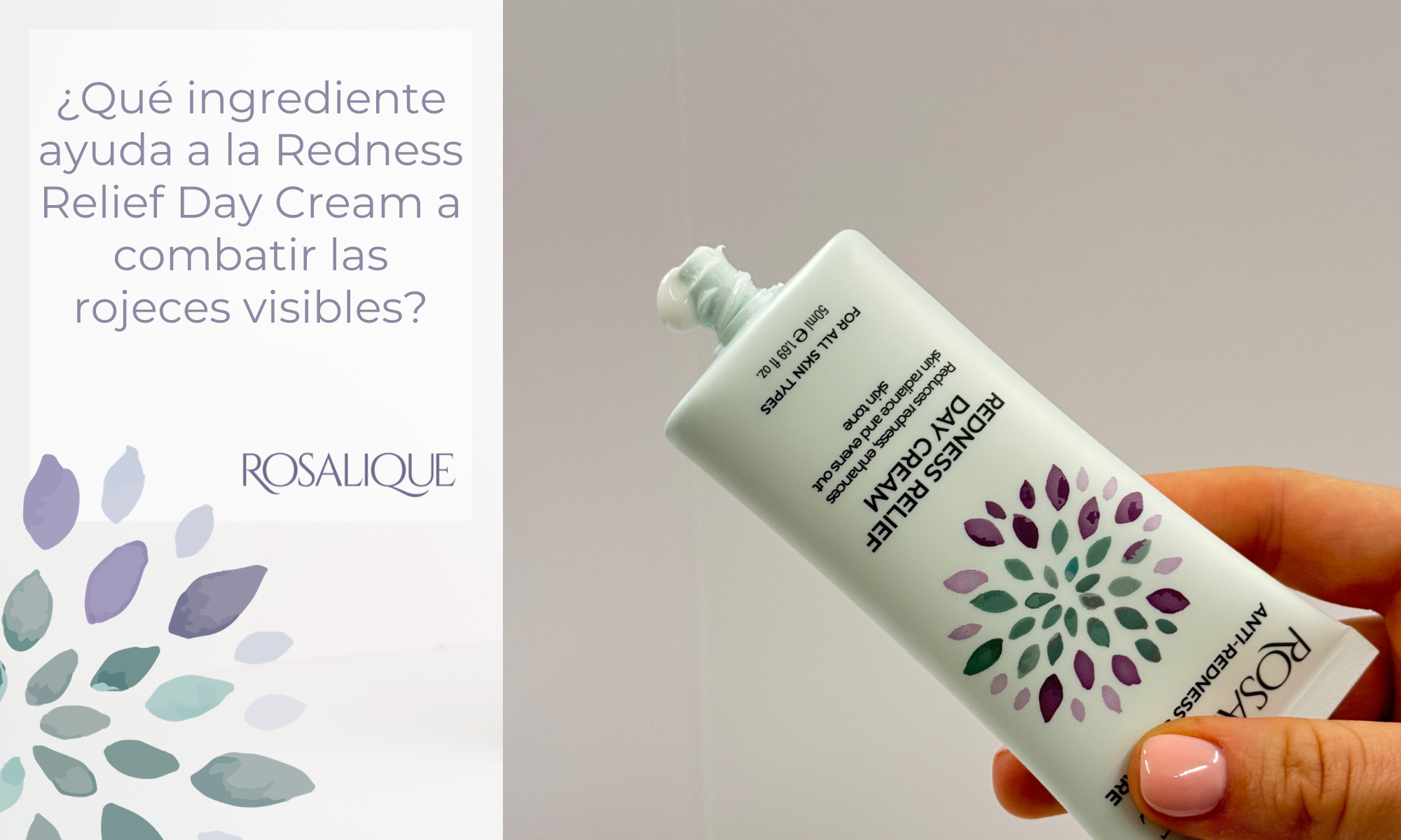 ¿Qué ingrediente ayuda a la Redness Relief Day Cream a combatir las rojeces visibles?