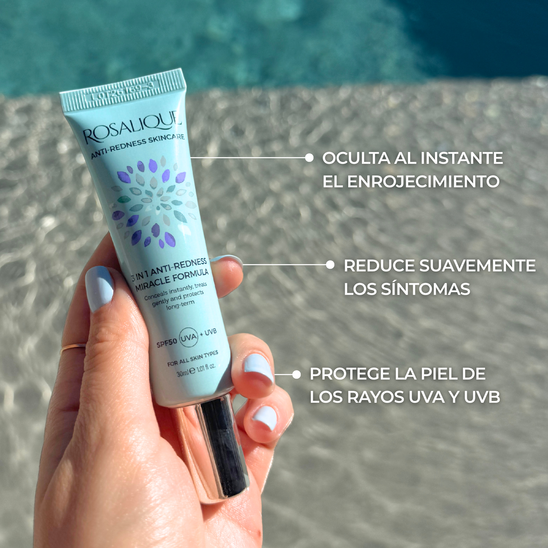 Rosalique 3 in 1 Anti-Redness Miracle Formula SPF50