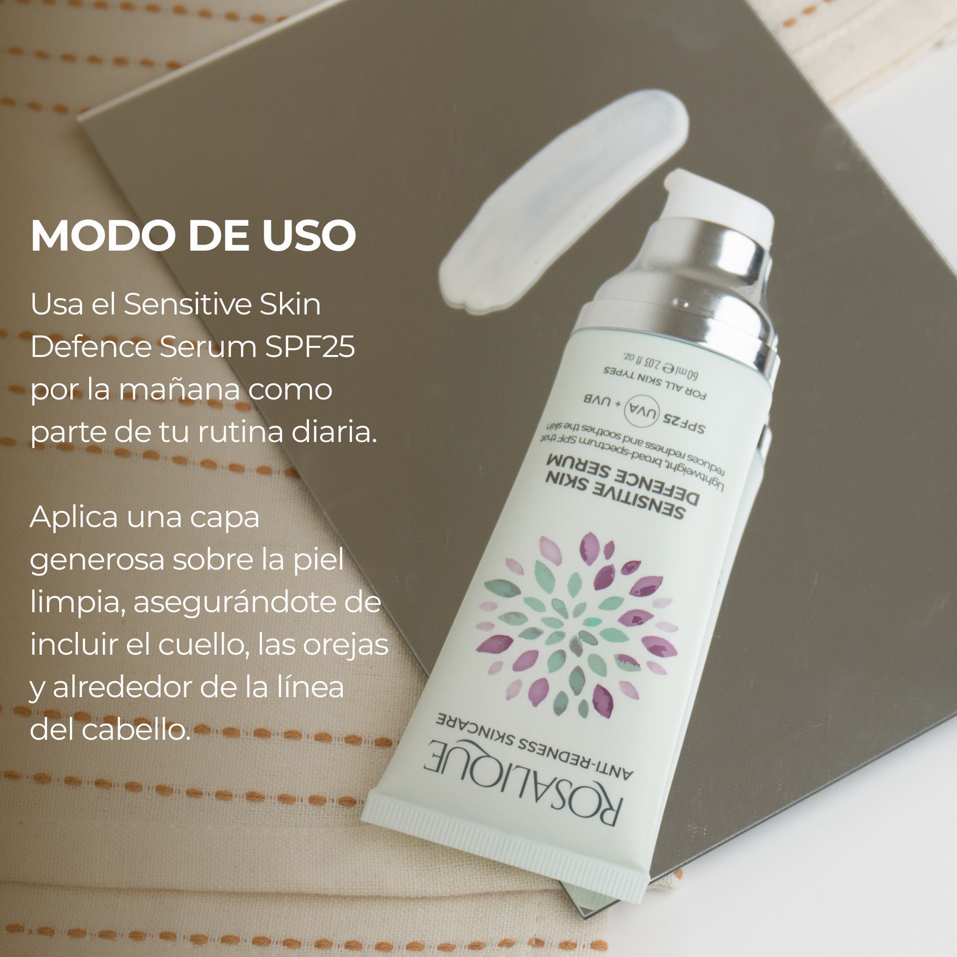 Rosalique Sensitive Skin Defence Serum SPF25