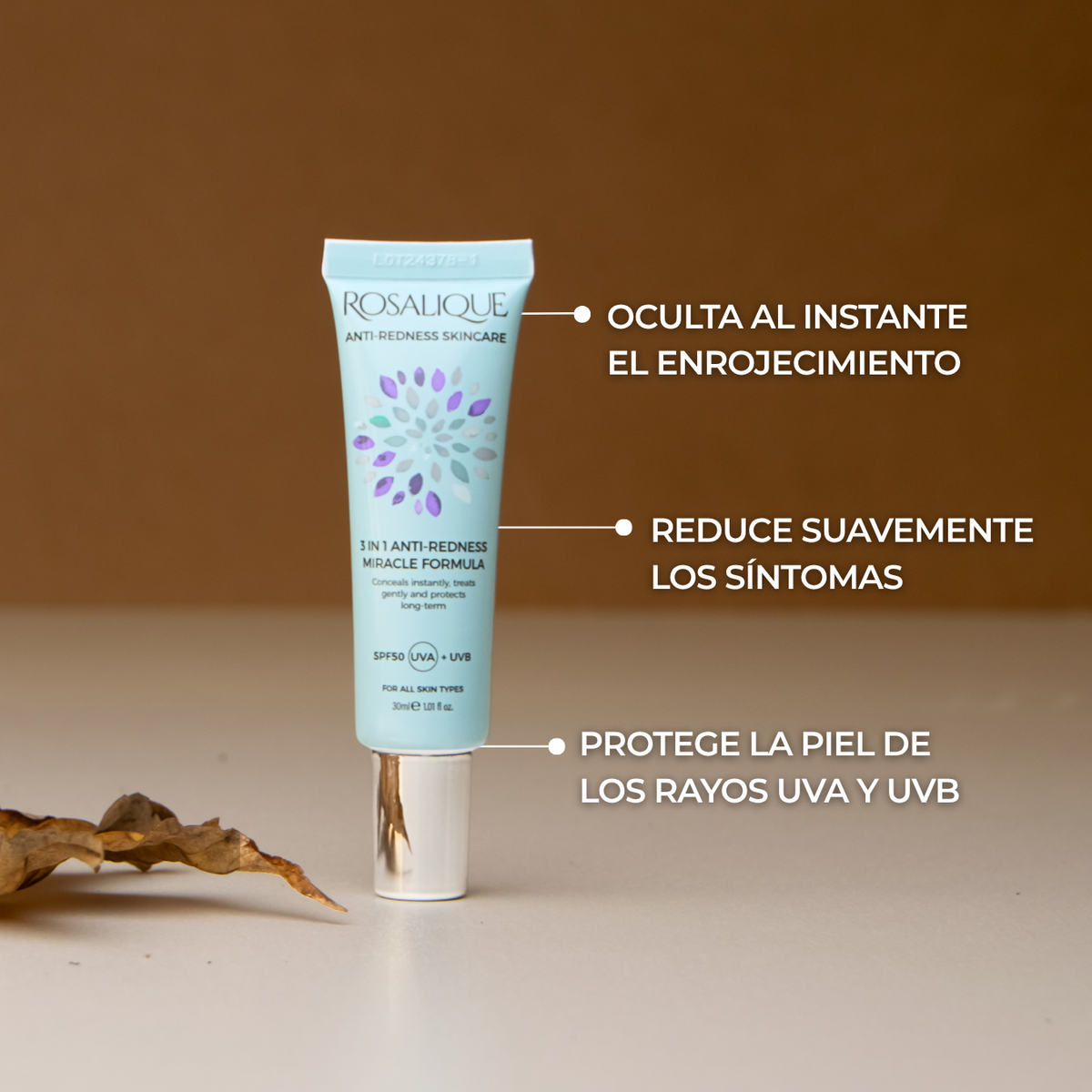 Rosalique 3 in 1 Anti-Redness Miracle Formula SPF50